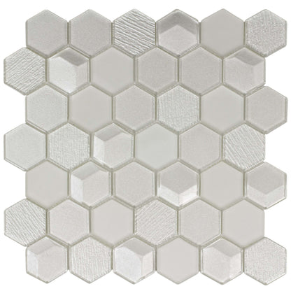 Monet Magic in Chapel Hex Glass Tile