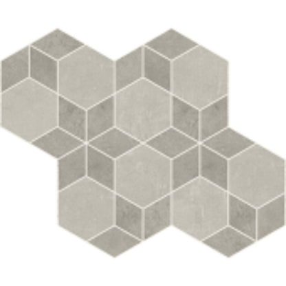 Cove in Fog + Pebble Orchid Mosaic Tile