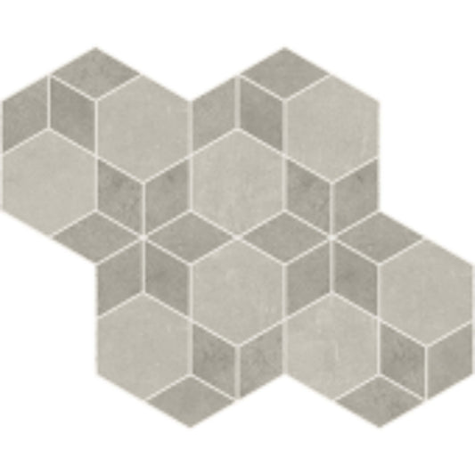 Cove in Fog + Pebble Orchid Mosaic Tile