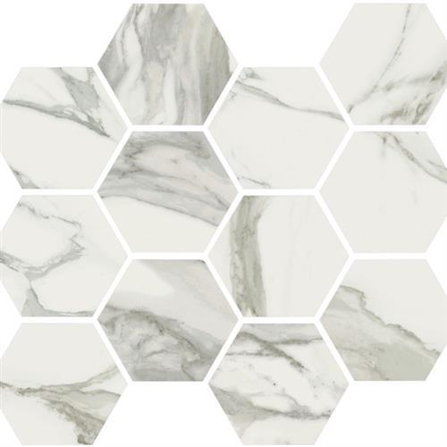 Stratus in Grigio Natural - Hexagon Mosaic Tile