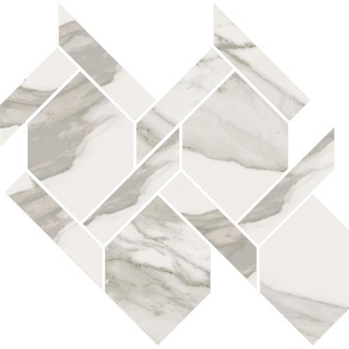 Stratus in Grigio Polished - Rope Mosaic Tile
