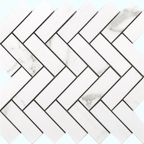 Statuario in Statuario Glossy - Herringbone Tile