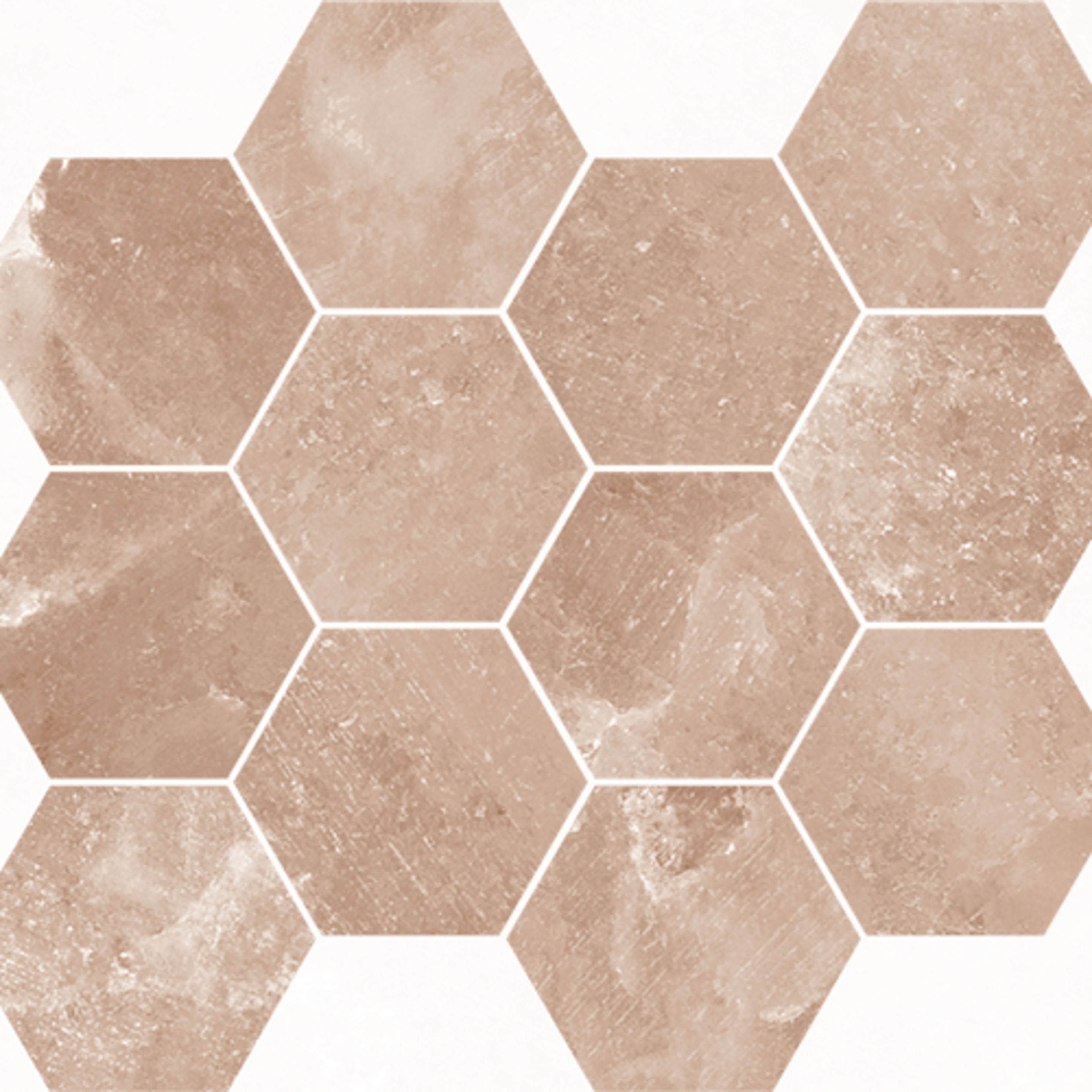 Salt Stone in Terra - Hexagon Tile