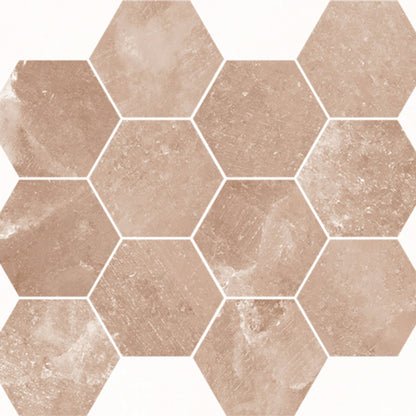 Salt Stone in Terra - Hexagon Tile