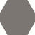 Carpenter in Grey - 5x6 Hexagon Tile
