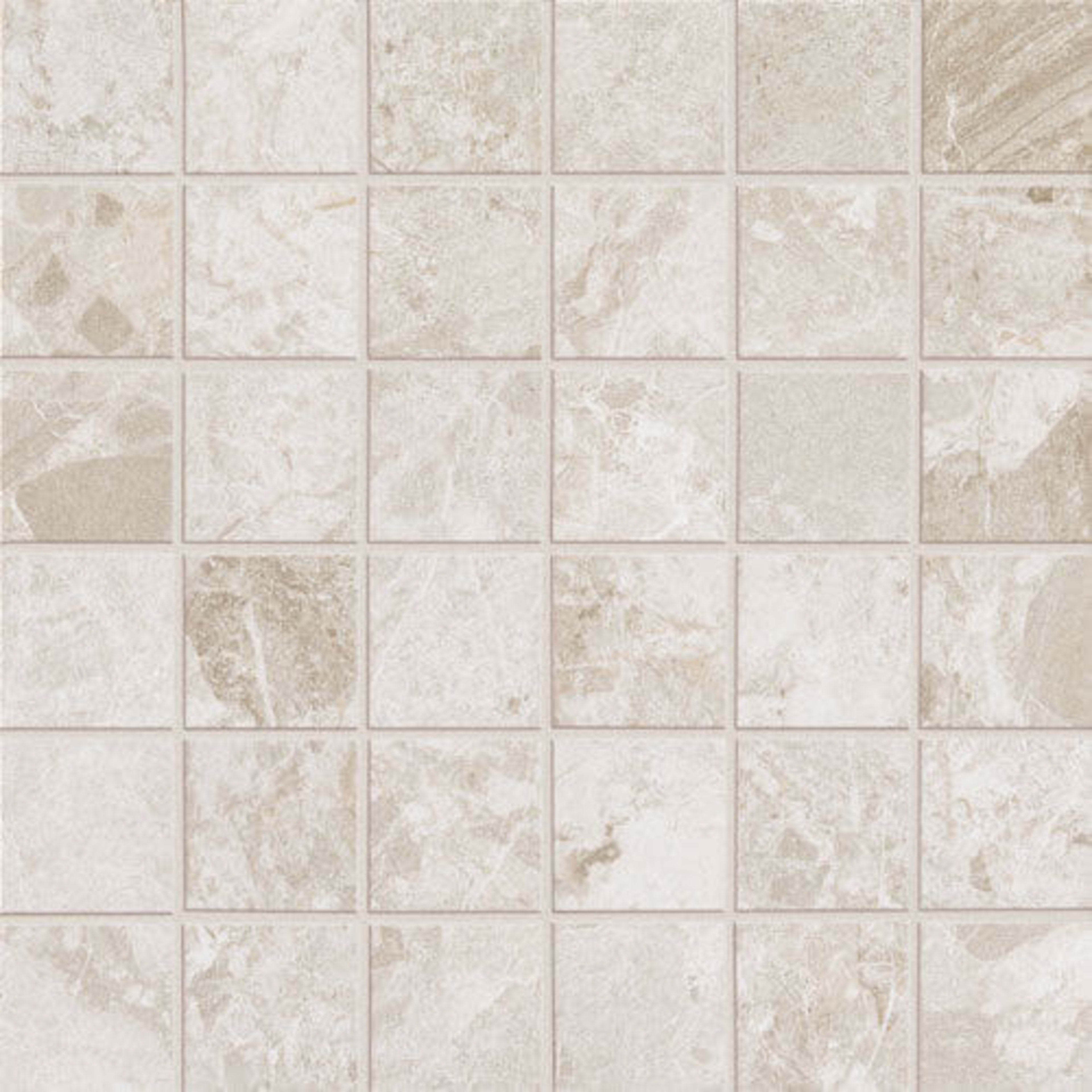 Mun in White - Mosaic Tile