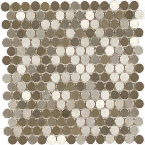 Perth Penny Rounds in Stainless Brushed