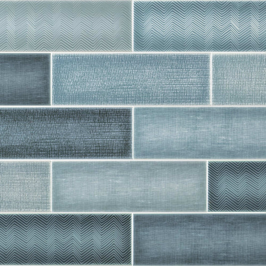 Collage in Oxford Blue Tile