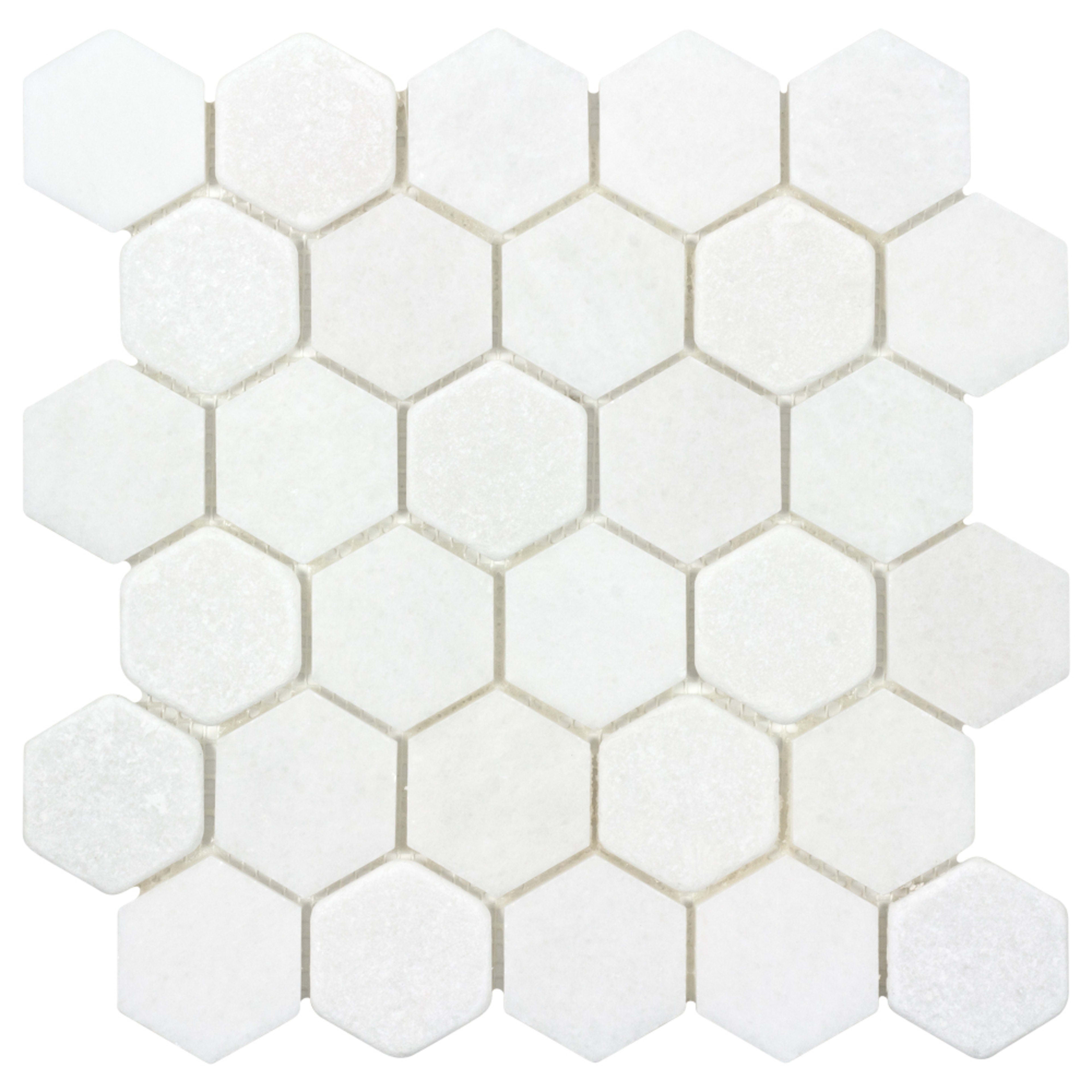 The Finish Line in Hive Regency White Natural Stone