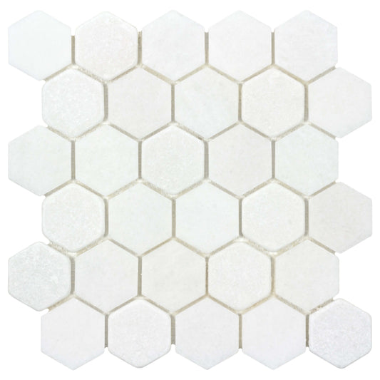 The Finish Line in Hive Regency White Natural Stone