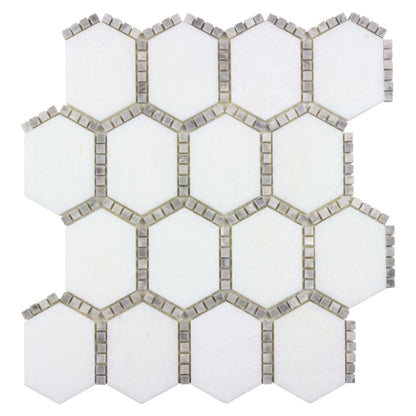The Finish Line in Jeweled Hex Manor Gray Natural Stone