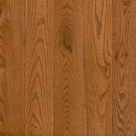 Prime Harvest Red Oak Solid in Gunstock 5" - High Gloss Hardwood