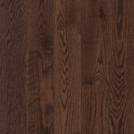 Prime Harvest Red Oak Solid in Cocoa Bean 5" - Low Gloss Hardwood