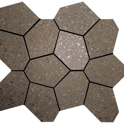 Alaska in Mink Mosaic 13"x15 "polygon Tile