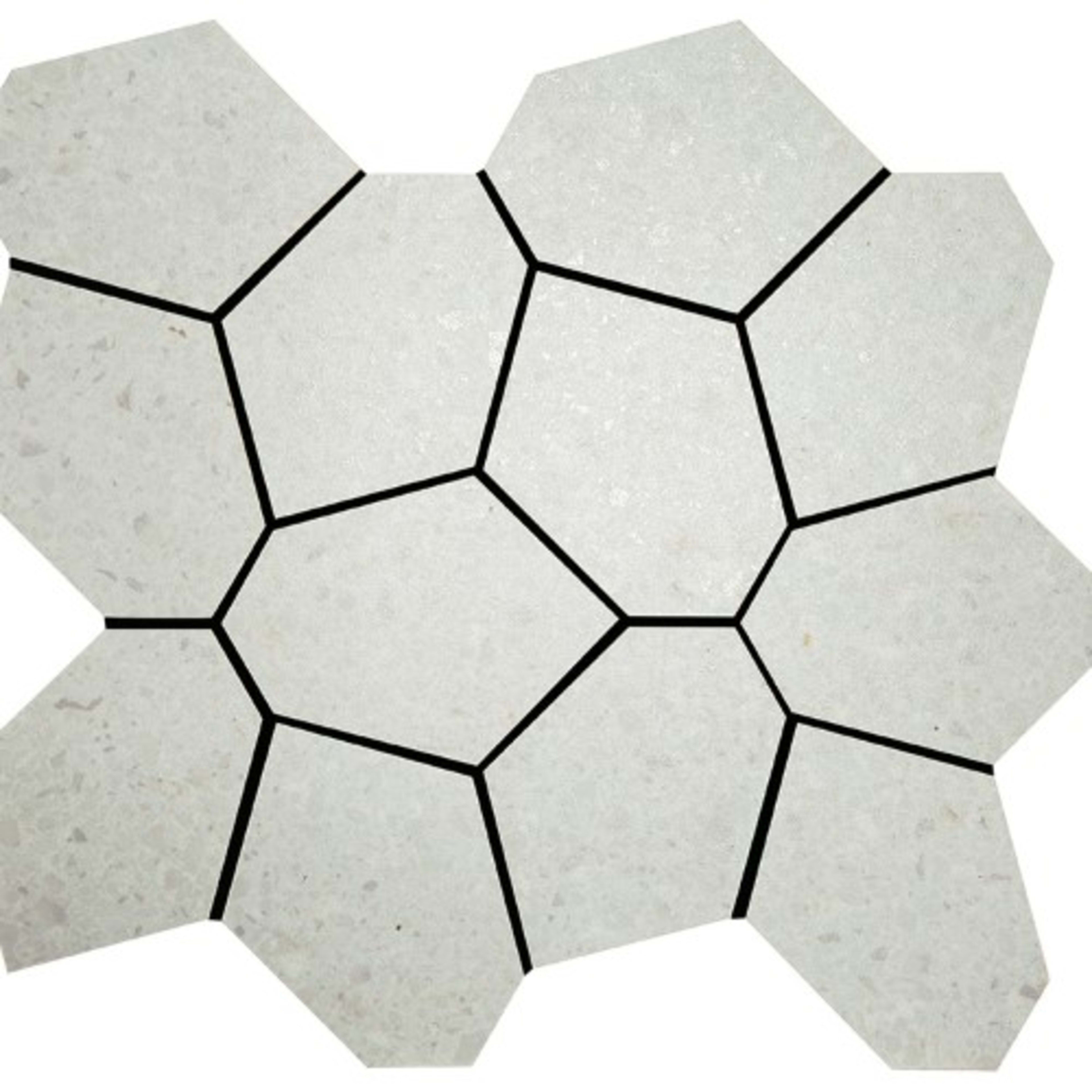 Alaska in Glacier Mosaic 13"x15" Polygon Tile