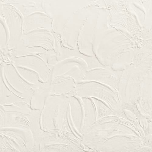 3D Wall Plaster in Bloom White