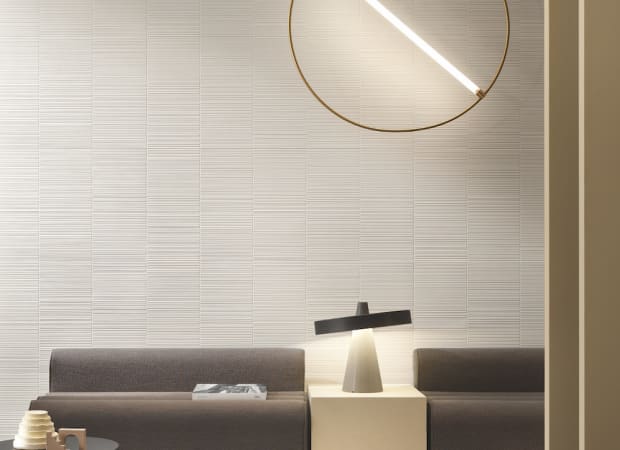 3D Wall Plaster in Barcode White