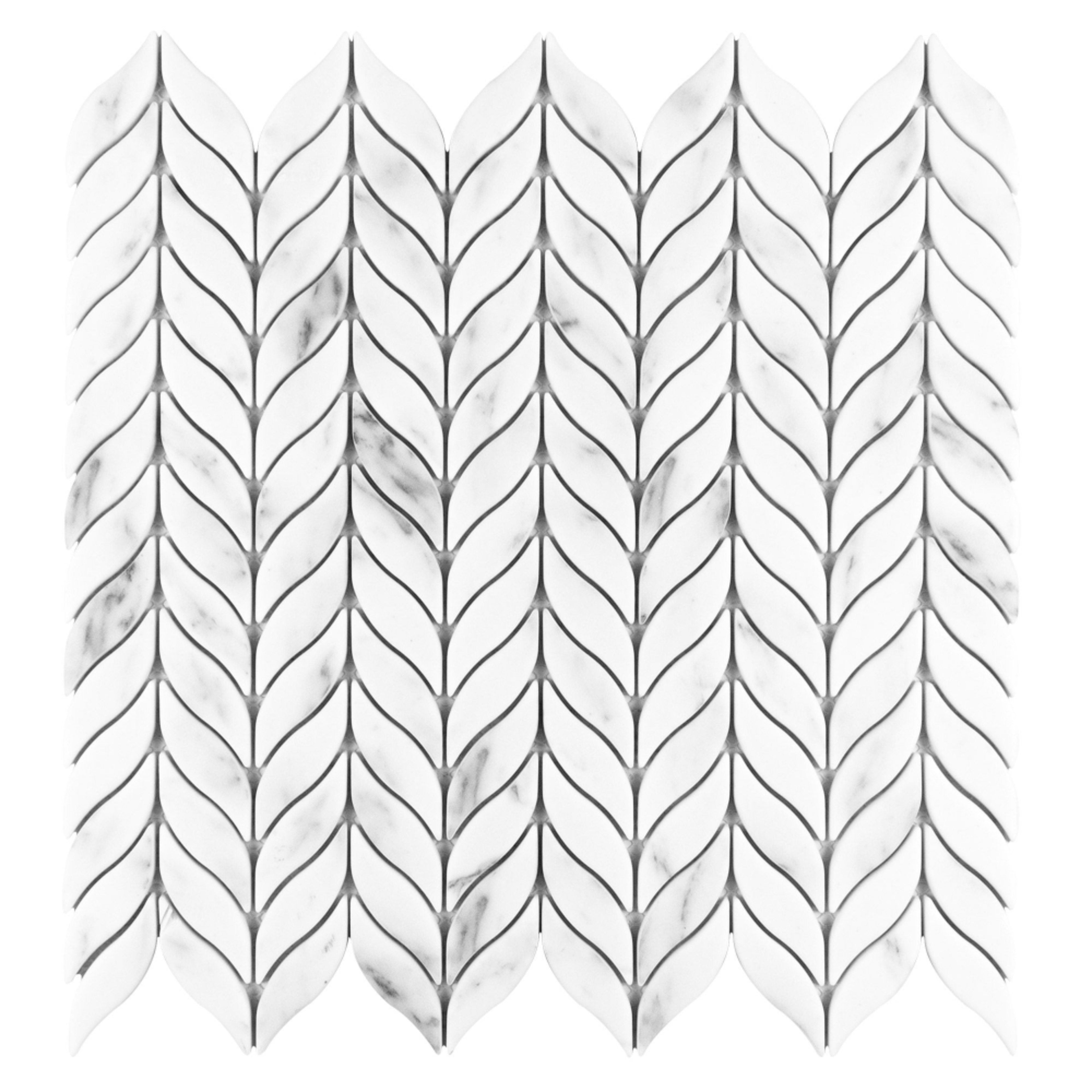 Fabrique & Nature in Carrara Willow Glass Tile