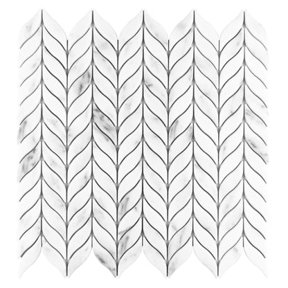 Fabrique & Nature in Carrara Willow Glass Tile