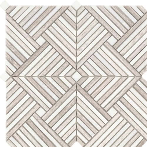 Alluro in Mini Palace Cream 12" X 12"