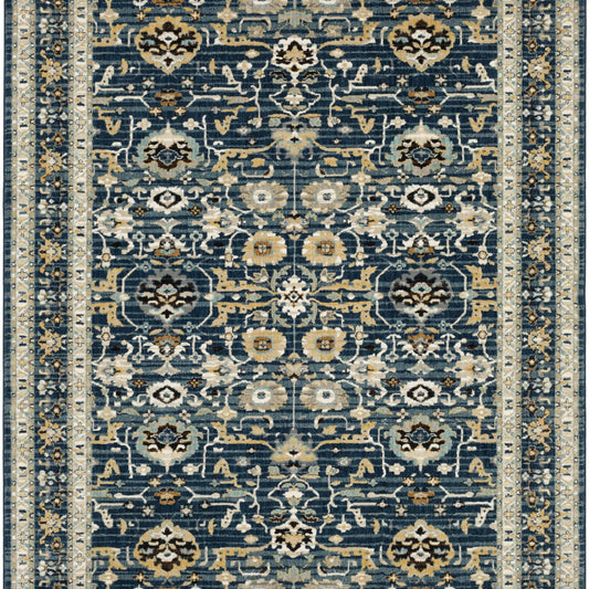 Amphora Majolica Blue in Majolica Blue Area Rugs