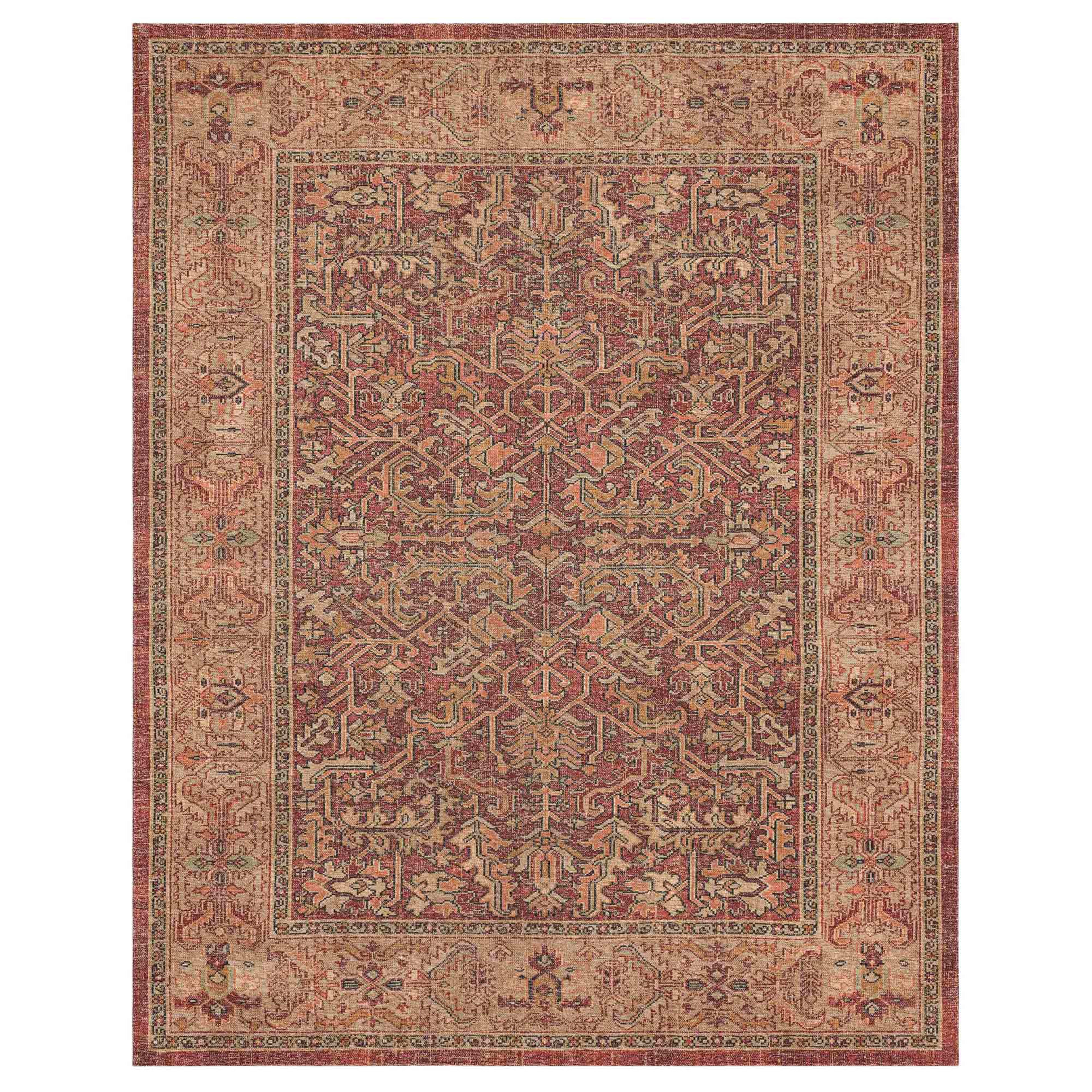 Athi River Red in Red 8'X10' Area Rugs