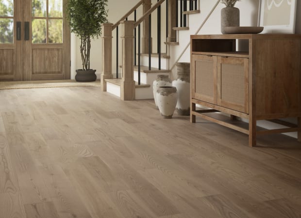 Atmosphere Collection - Smooth White Ash Engineered 1/2 in Gleam 6.5