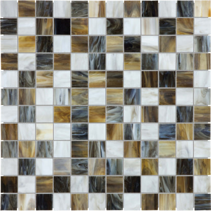 Baroque in Corallo 1x1 Mosaic Glass Tile