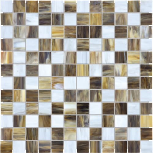 Baroque in Peperino 1x1 Mosaic