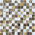Baroque in Peperino 1x1 Mosaic Glass Tile