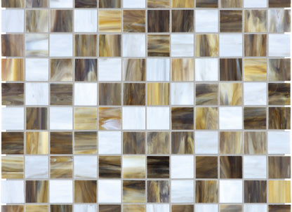 Baroque in Peperino 1x1 Mosaic