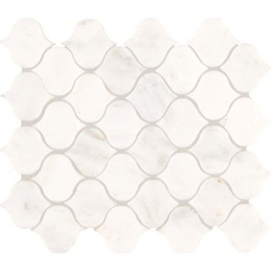 Marble Collection in First Snow Elegance 11 X12 Baroque Natural Stone