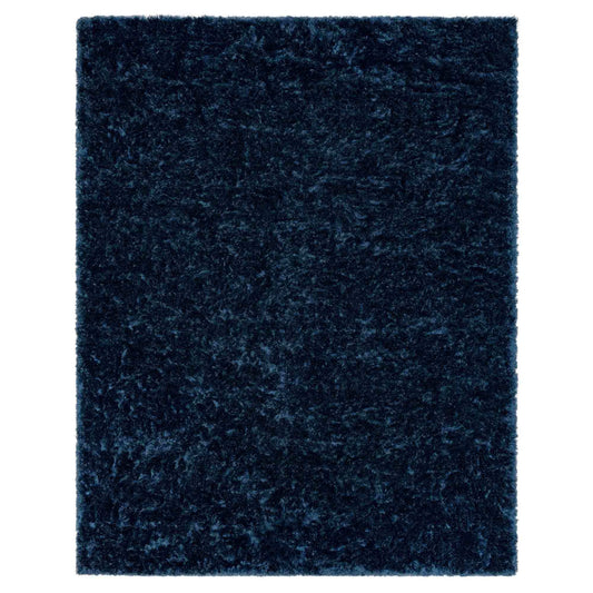 Billow Shag Blue in Blue 6'6"x9' Area Rugs