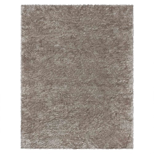 Billow Shag Taupe in Taupe 6'6"x9'