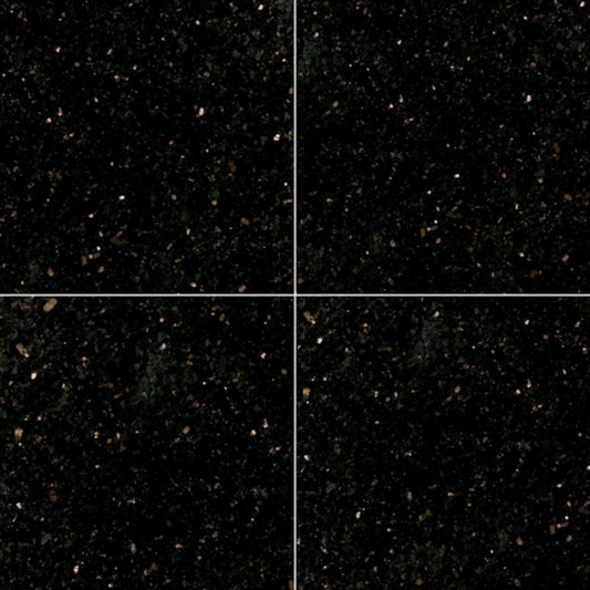 Black Galaxy in Black Galaxy - 12x12 Natural Stone