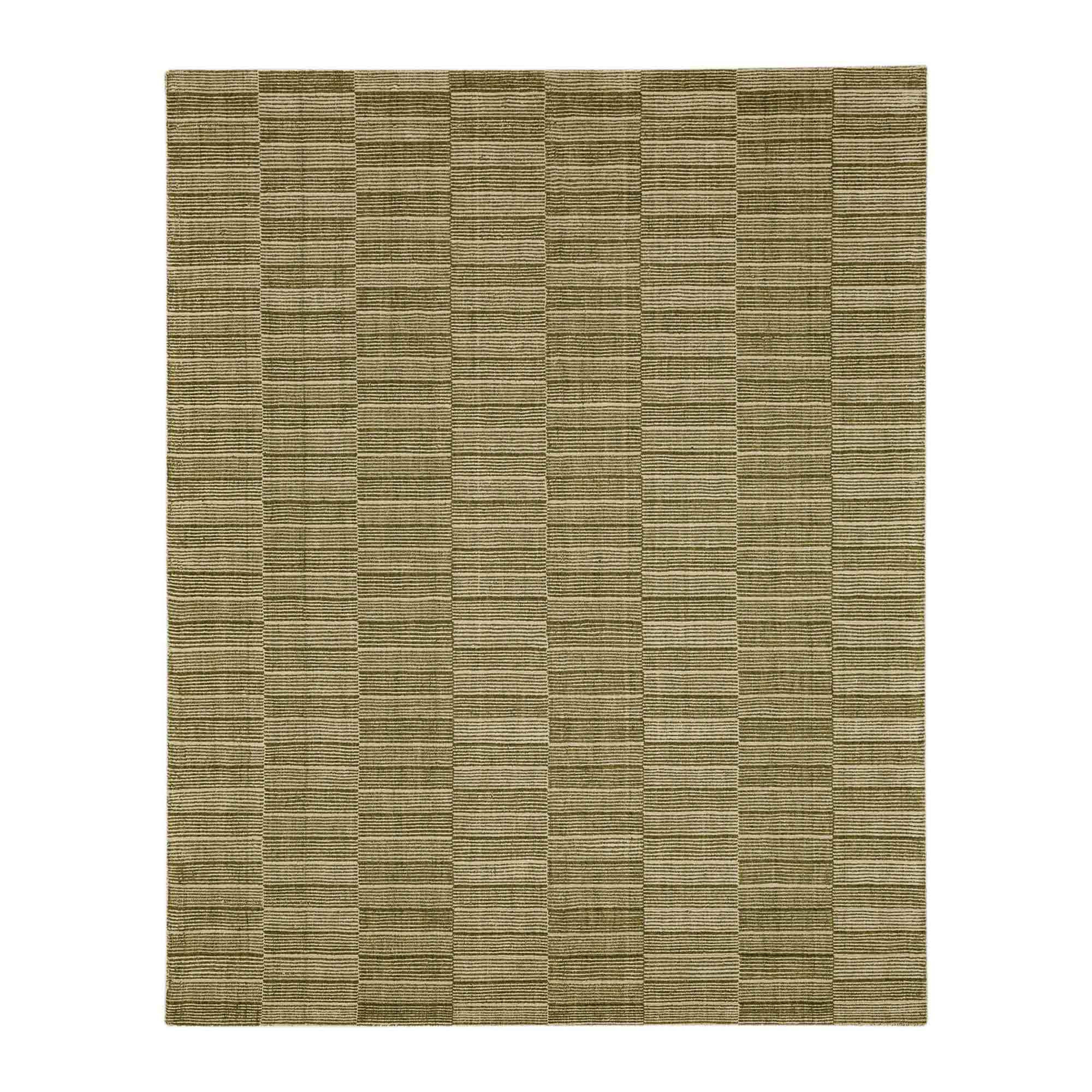 Broken Stripe Moss in Moss 8'X10' Area Rugs