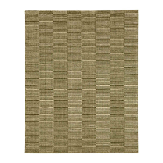 Broken Stripe Moss in Moss 8'X10' Area Rugs