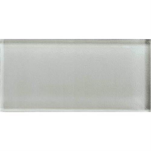 Color Appeal in Silver Cloud 3x6 Glass Tile