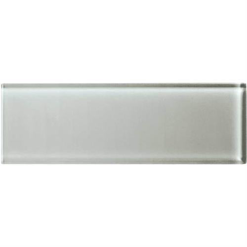 Color Appeal in Silver Cloud 4x12 Glass Tile