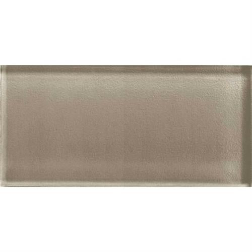 Color Appeal in Plaza Taupe 3x6 Glass Tile