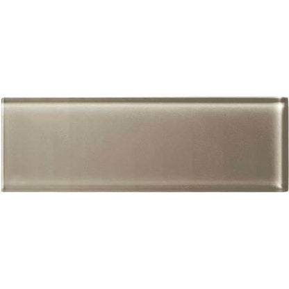 Color Appeal in Plaza Taupe 4x12 Glass Tile