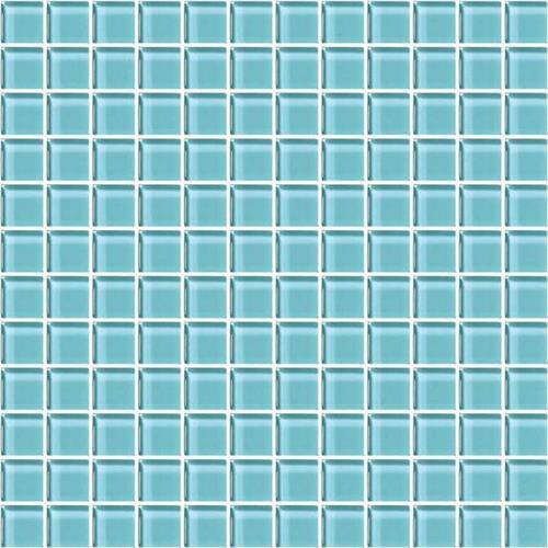 Color Appeal in Fountain Blue 1x1 Mosaic Glass Tile