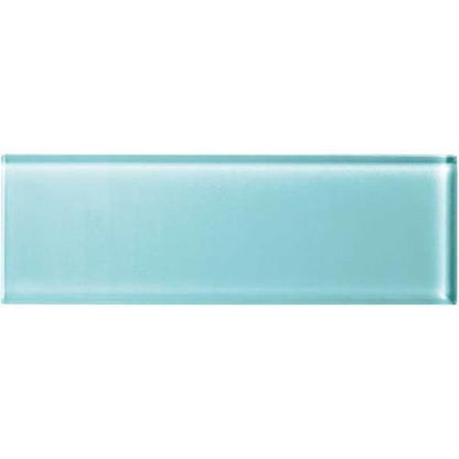 Color Appeal in Fountain Blue 4x12 Glass Tile