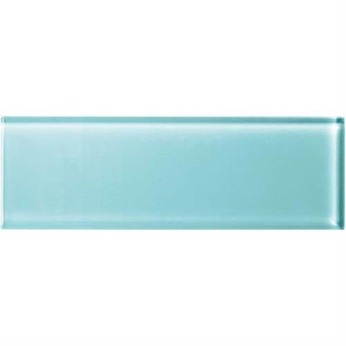 Color Appeal in Fountain Blue 4x12 Glass Tile