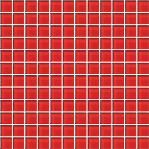 Color Appeal in Cherry 1x1 Mosaic Glass Tile