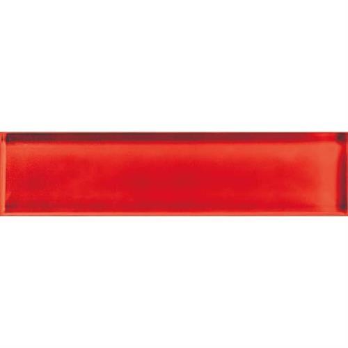 Color Appeal in Cherry 2x8 Glass Tile