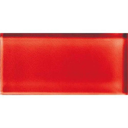 Color Appeal in Cherry 3x6 Glass Tile
