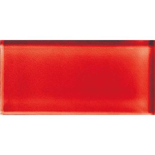 Color Appeal in Cherry 3x6 Glass Tile