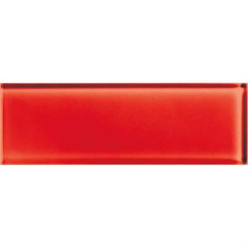 Color Appeal in Cherry 4x12 Glass Tile