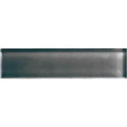 Color Appeal in Charcoal Gray 2x8 Glass Tile